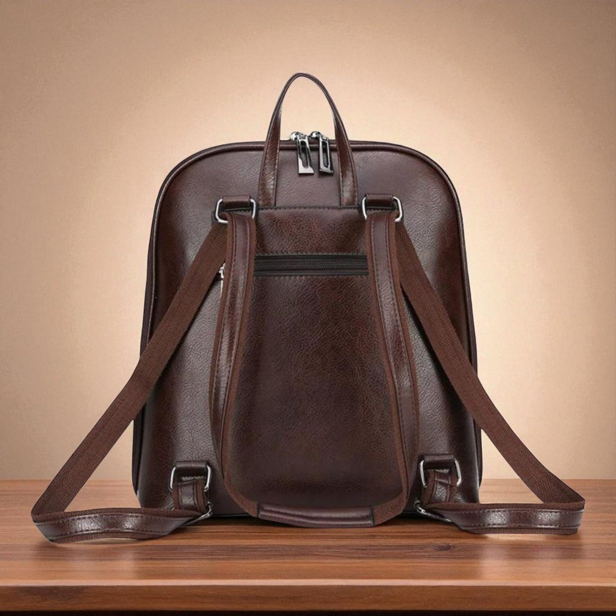 Double-Zipper Classic Backpack