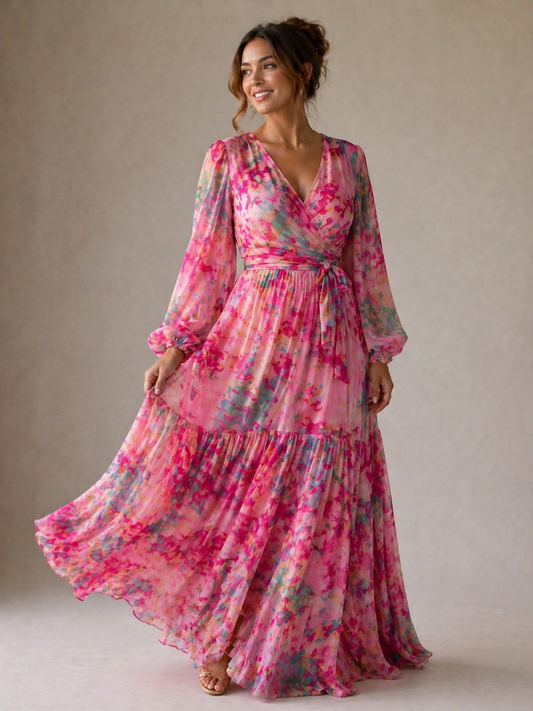 Stella | Floral Wrap Dress