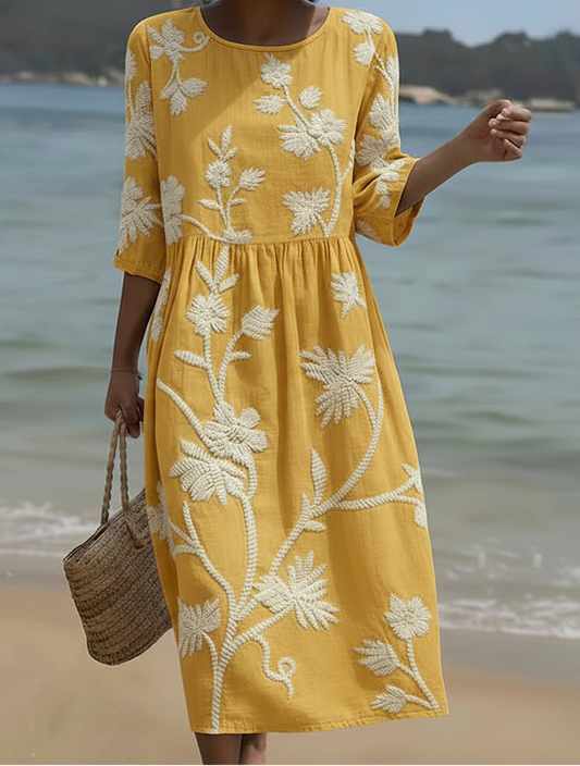Yassy | Floral Printed Midi Dress