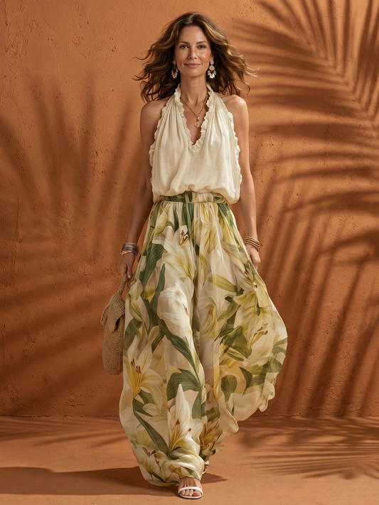 Solange | Floral Two-Piece Set