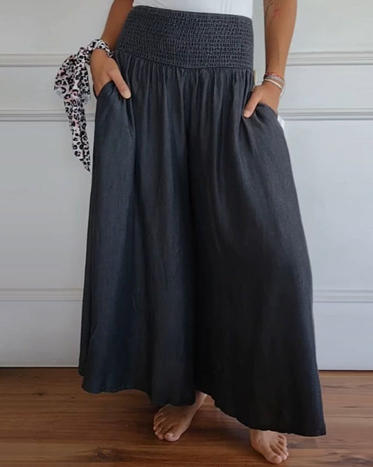 MONIQUE | Relaxed Fit Pants with Stretchy Waistband