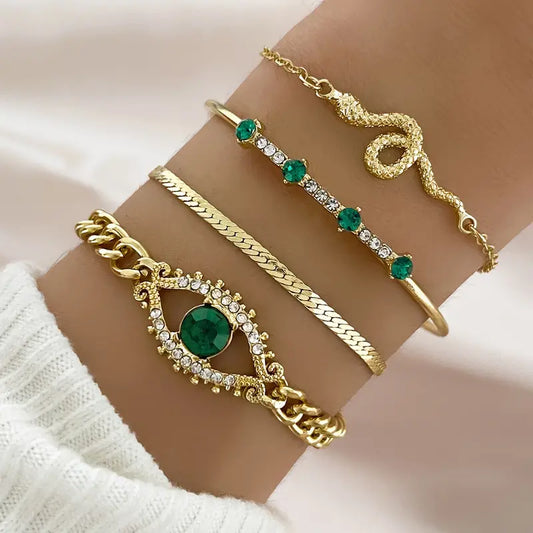 Serpentina Veyra Bracelet Set | Gold