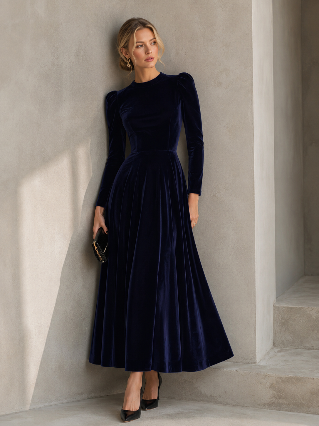 Midi Long Sleeve Dress
