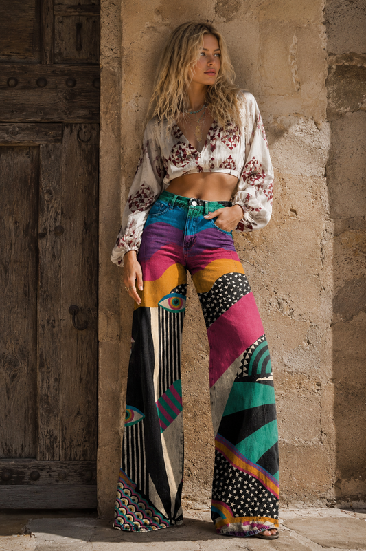 Talia | Boho Wide Leg Pants