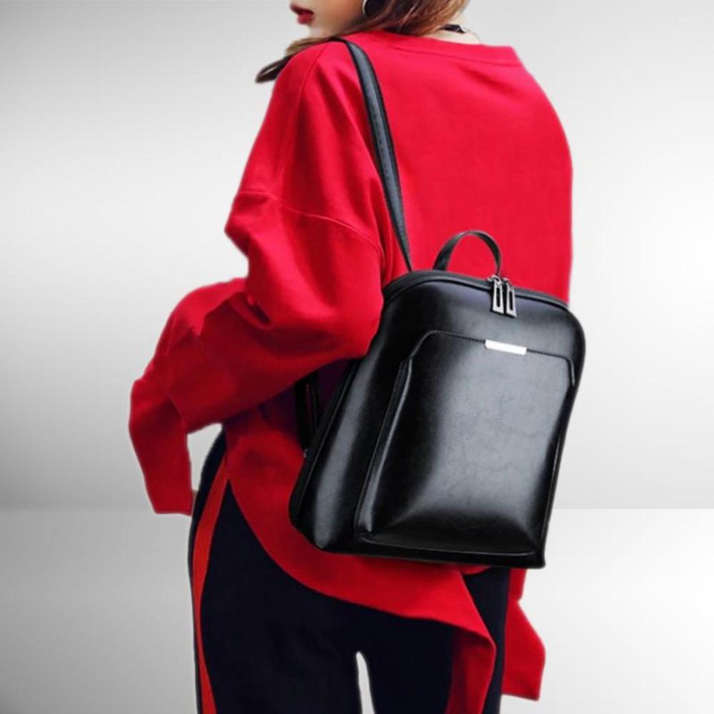 Double-Zipper Classic Backpack