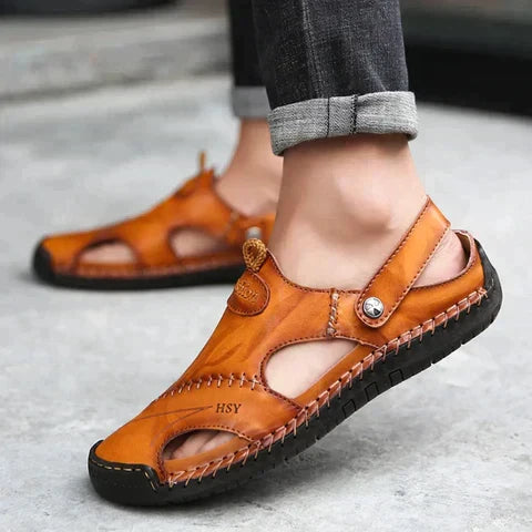 STEFAN | ORTHOPEDIC LEATHER SANDALS