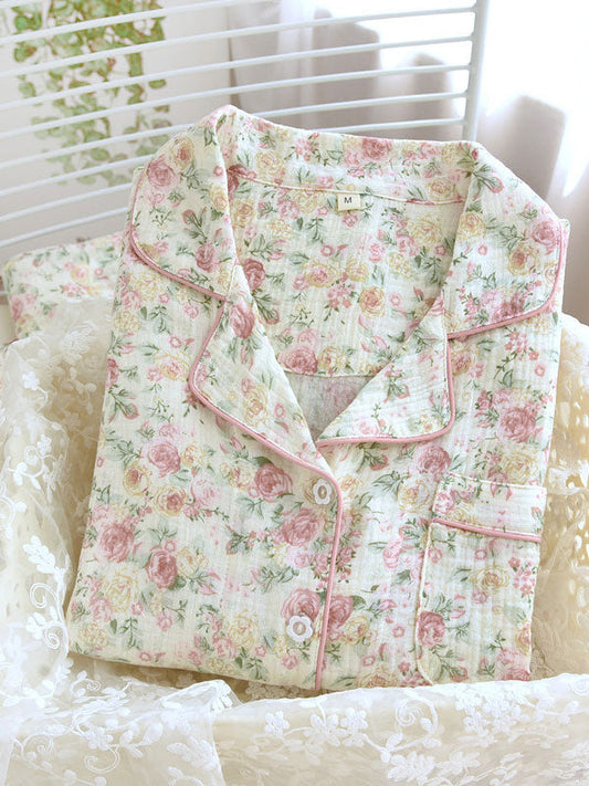 Cottage Floral Cotton Pajama Set