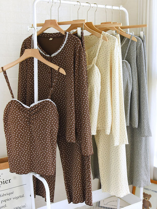 Three Pieces Modal Pajama Set