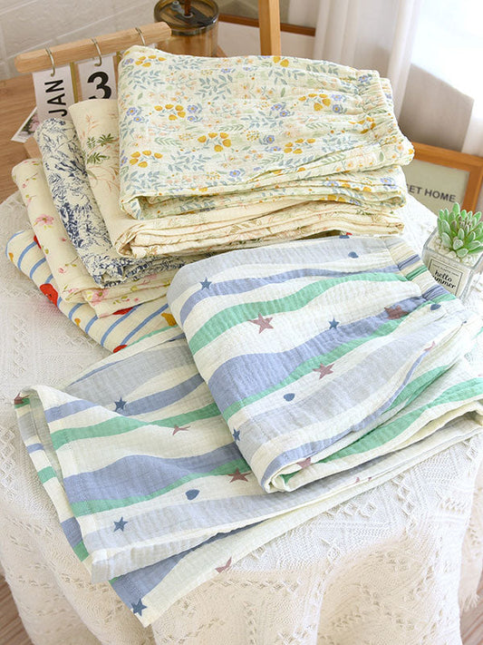 Printed Cotton Pajama Pants