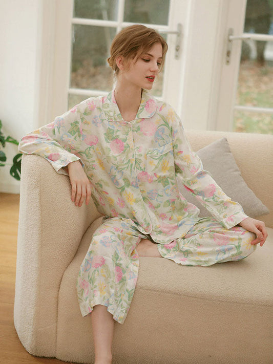 Pastel Garden Pajama Set
