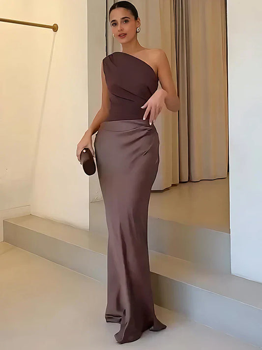Sophia | Satin Maxi Dress