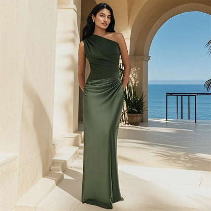 Sophia | Satin Maxi Dress