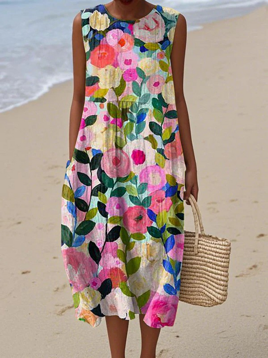 Floral Printed Midi Dress