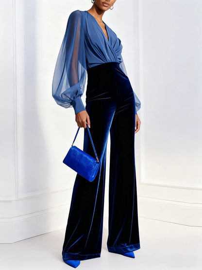 V-Neck Jumpsuit