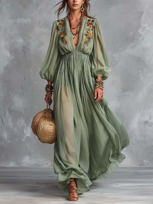 Élodine | Floral Maxi Dress